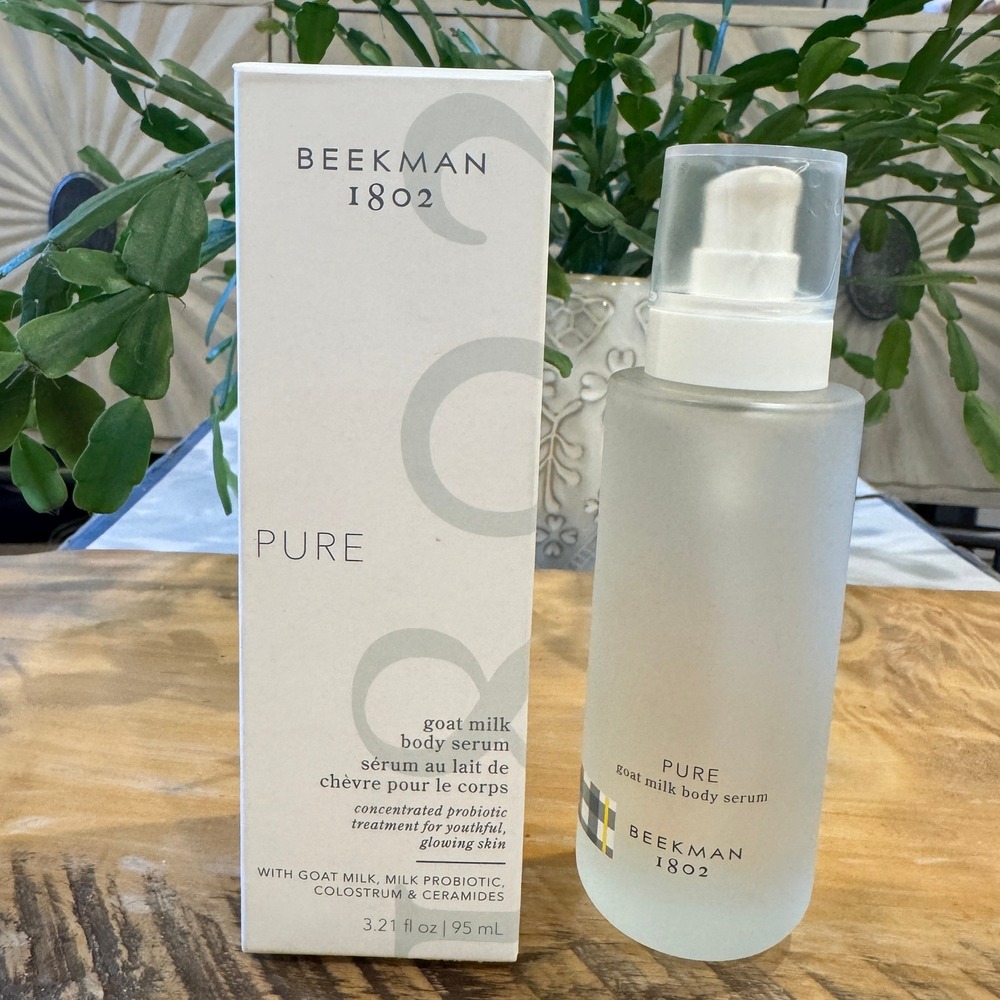 Beekman 1802 Pure Goat Milk Body Serum 3.21 oz Glass Bottle Fragrance Free NIB